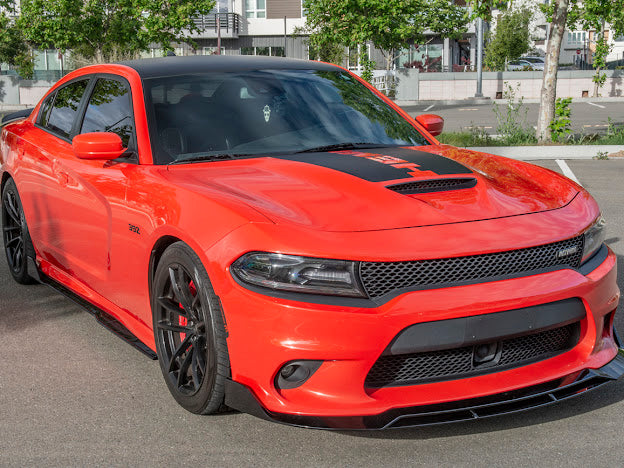 2015-UP DODGE CHARGER SRT PERFORMANCE FRONT SPLITTER (4pc)