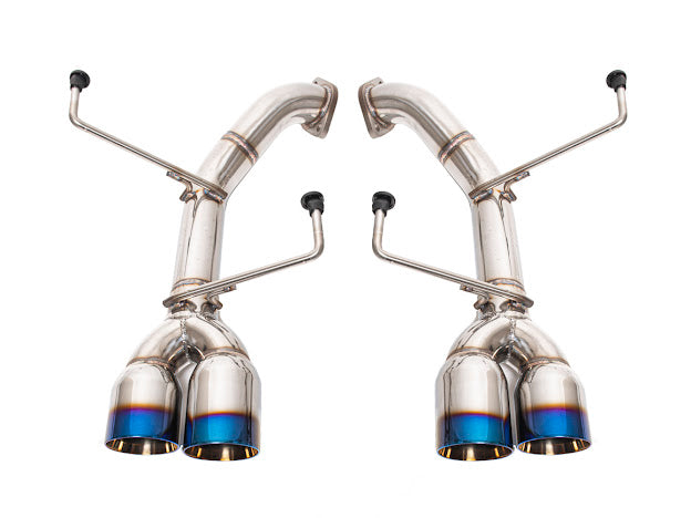 2011-2014 SUBARU IMPREZA WRX / STI | MUFFLER DELETE AXLE BACK QUAD EXHAUST (CHROME OR BURNT BLUE TIPS)