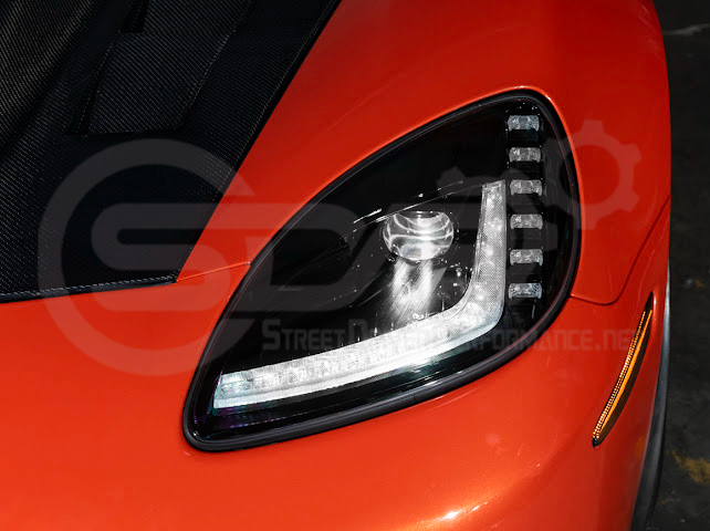 2005-2013 CHEVROLET CORVETTE C6 | C7 STYLE PROJECTOR LED SEQUENTIAL SIGNAL TURN HEADLIGHTS (PAIR)