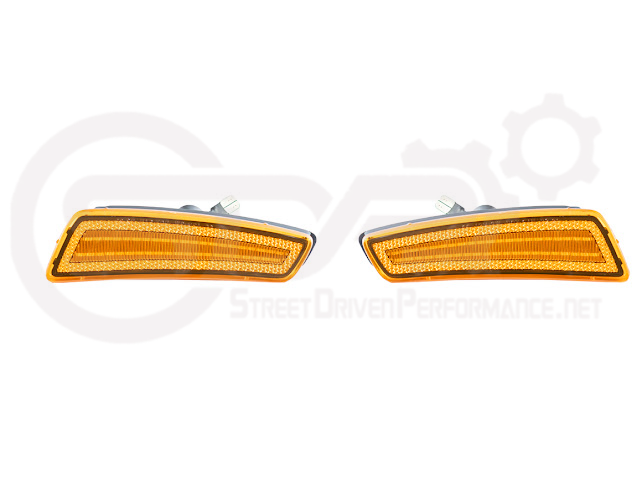 2008-2009 Pontiac G8 | Front Clear / Amber / or Smoke Lens Amber Light LED Side Markers Pair