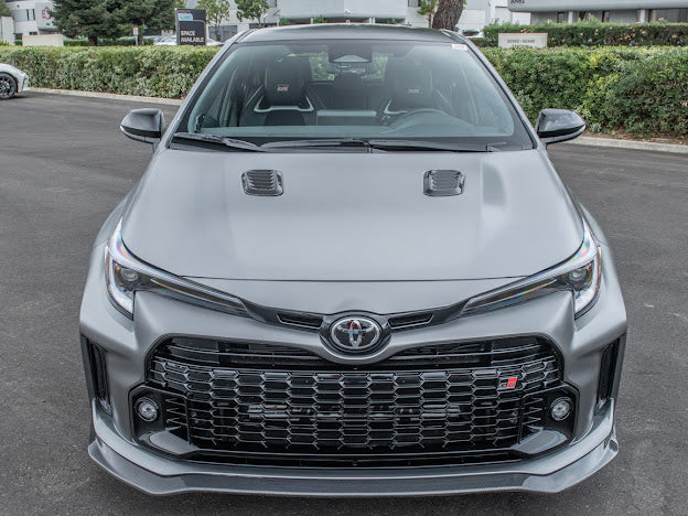 2023-UP TOYOTA GR COROLLA |FACTORY STYLE CARBON FIBER FRONT BULGE HOOD VENTS REPLACEMENT