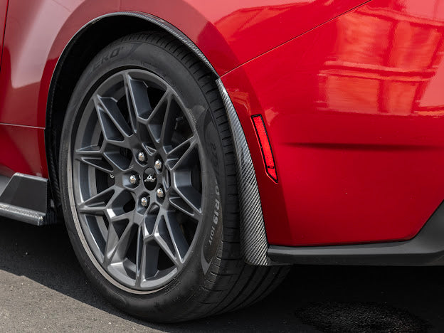 2024-UP FORD MUSTANG S650 | GT350R PERFORMANCE STYLE CARBON FIBER FENDER FLARES MUD FLAPS