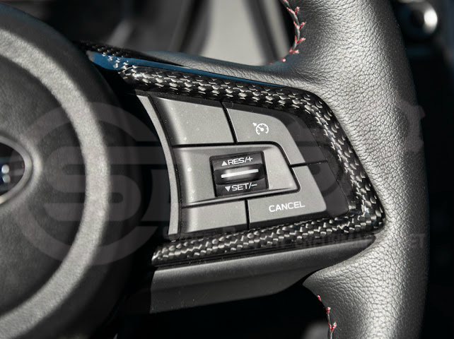 2022-UP SUBARU WRX | FACTORY STYLE CARBON FIBER STEERING WHEEL TRIM COVER