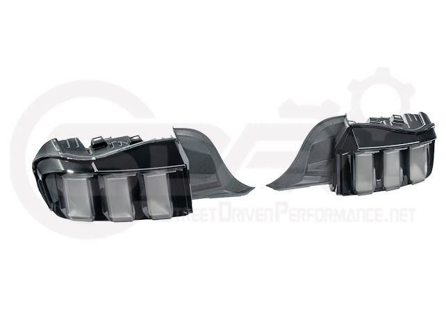2024-Up Ford Mustang S650 | EURO Style Sequential Signal LED Clear Lenses Rear Taillights Pair