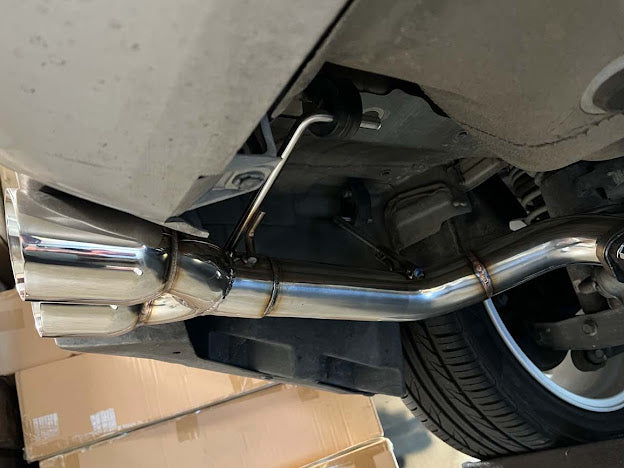 2011-2014 SUBARU IMPREZA WRX / STI | MUFFLER DELETE AXLE BACK QUAD EXHAUST (CHROME OR BURNT BLUE TIPS)