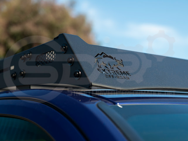 2016-2023 Toyota Tacoma | Extreme Off-Road Version 2 Carbon Steel Black Top Roof Rack Cargo Luggage Carrier
