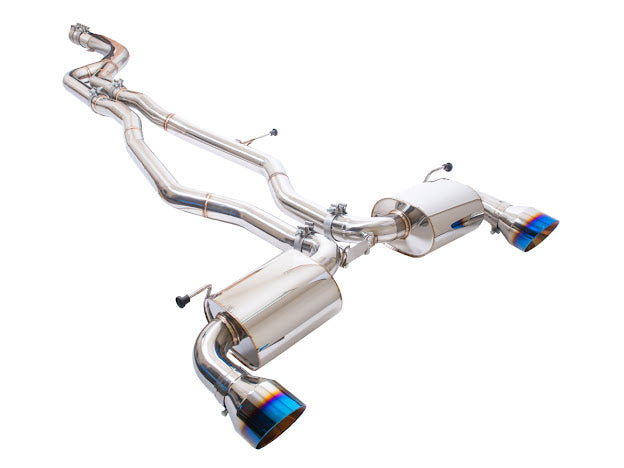 2020-PRESENT TOYOTA GR SUPRA A90 A91 | NON RESONATED CAT BACK EXHAUST WITH BURNT BLUE TIPS