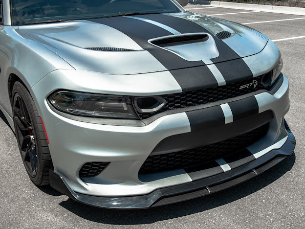 2015-UP DODGE CHARGER SRT PERFORMANCE FRONT SPLITTER (4pc)