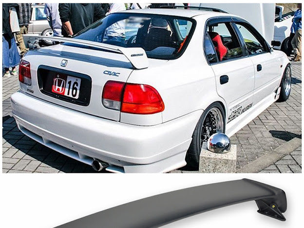1996-2000 Honda Civic Sedan | ABS Plastic MUGEN Style Rear Trunk Wing Spoiler