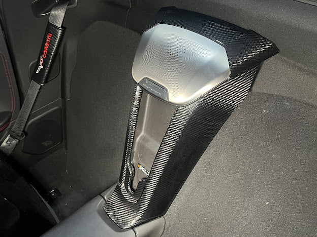 2020+ CORVETTE C8 CONVERTIBLE | CARBON FIBER INTERIOR WATERFALL SPEAKER GRILLE