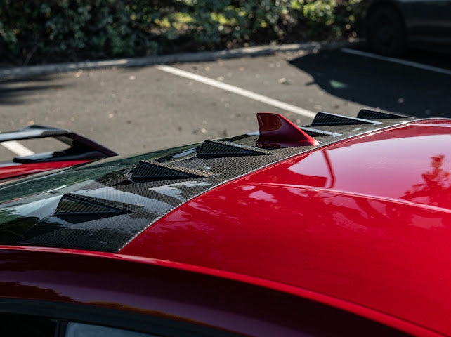 2024+ FORD MUSTANG S650 COUPE |   CARBON FIBER REAR ROOF WING SPOILER