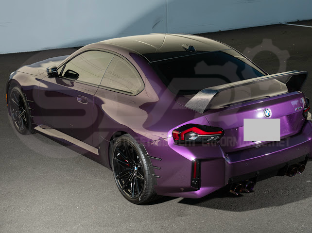 2023-UP BMW G87 M2 | M PERFORMANCE STYLE CARBON FIBER REAR HIGH WING SPOILER