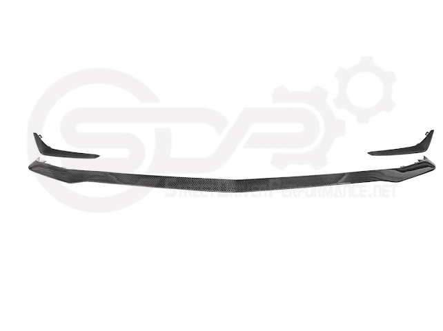 2020-2024 CADILLAC CT4-V BLACKWING SEDAN | CARBON FIBER FRONT LIP SPLITTER CANARDS WINGLETS & SIDE SKIRTS ROCKER PANELS GROUND EFFECTS