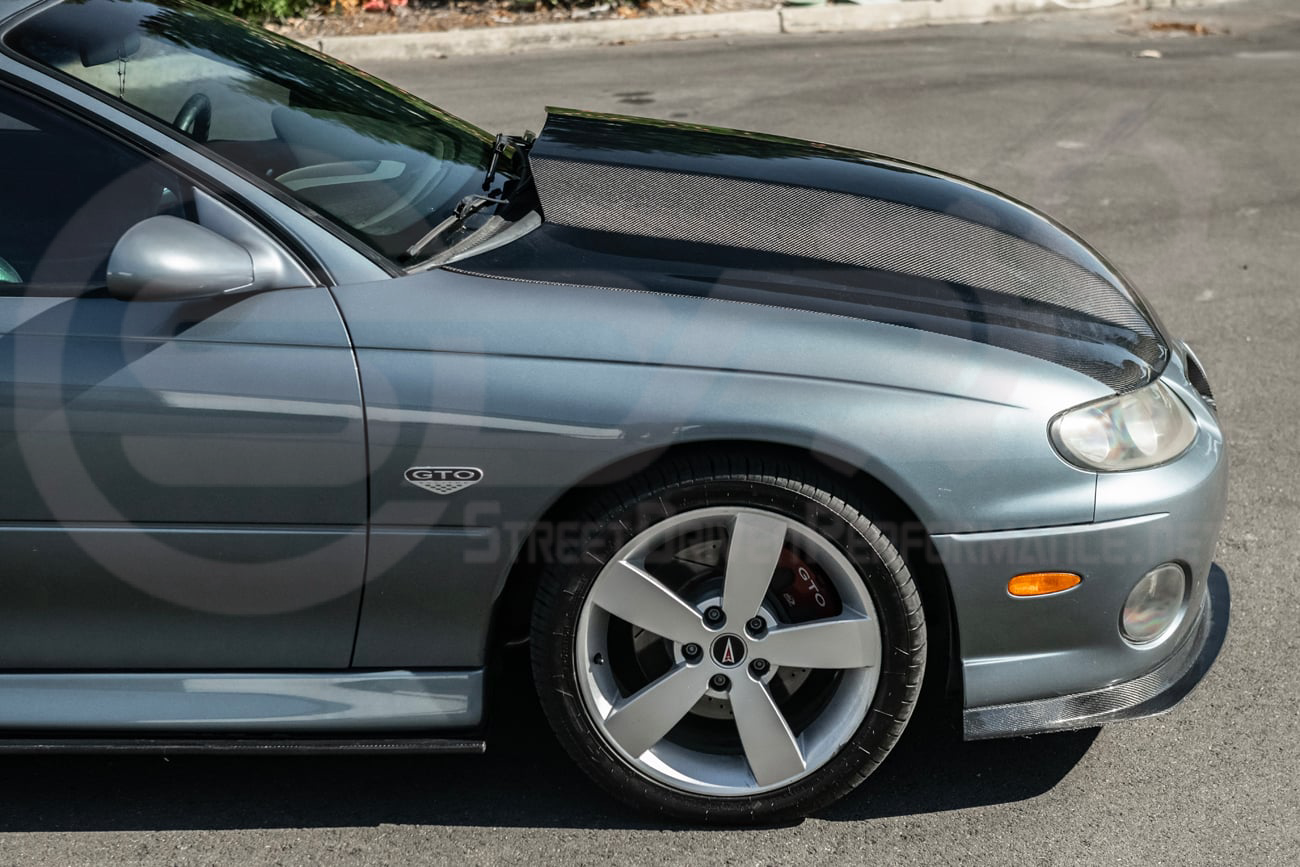 2004-2006 PONTIAC GTO | SDP PERFORMANCE STYLE CARBON FIBER FRONT COWL HOOD