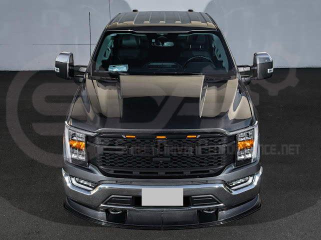 2021-Up Ford F-150 | SDP Performance CARBON FIBER 2Pcs Front Bumper Lip Splitter Ground Effects
