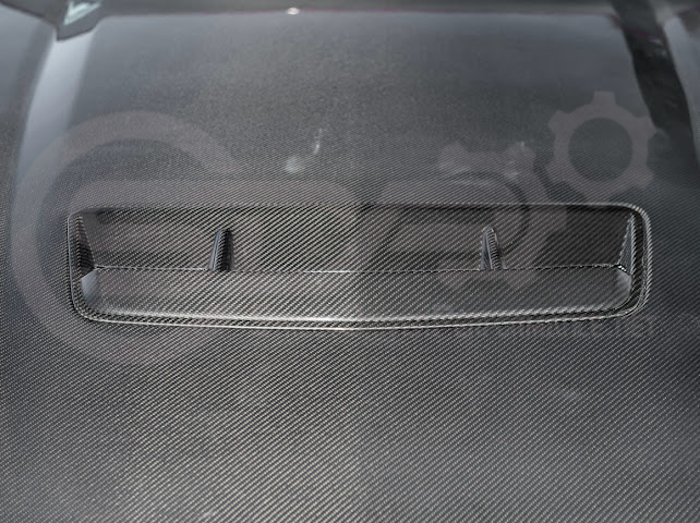 2024-Up Ford Mustang S650 | Factory Style CARBON FIBER Front Hood with Hood Vent (2 versions)