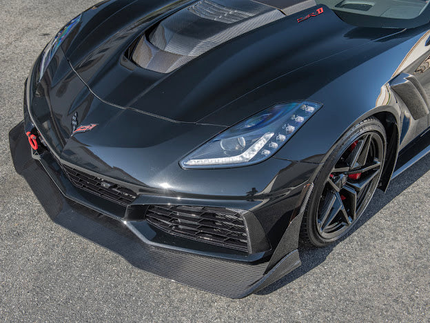2019 CHEVROLET CORVETTE C7 ZR1 | CARBON FIBER FRONT LIP SPLITTER & SIDE WINGLETS GROUND EFFECTS