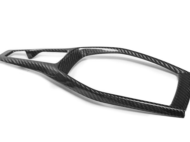 2016+ 6TH GEN CAMARO CARBON FIBER CENTER CONSOLE GEAR SHIFT PANEL COVER