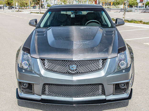 2009-2015 Cadillac CTS-V V2 | Basic Style Front Bumper Lip Splitter Ground Effects