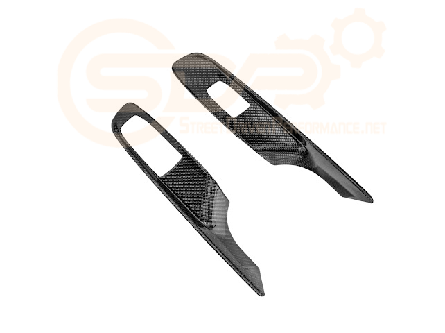 2020-Up Corvette C8 Coupe | CARBON FIBER Door Window Switch Control Panel Cover