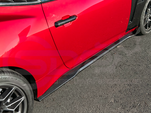 2024-Up Ford Mustang S650 | SDP Performance CARBON FIBER Side Skirts Extension Rocker Panels Ground Effects