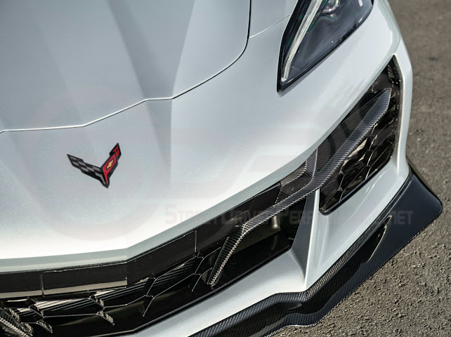 2023+ CHEVROLET CORVETTE C8 Z06 | CARBON FIBER FRONT BUMPER GRILLE INSERT PAIR