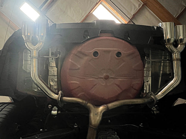 2022-UP SUBARU WRX | AXLE BACK MUFFLER DELETE DOUBLE WALL 4" QUAD TIPS EXHAUST (CHROME OR BURNT BLUE TIPS)