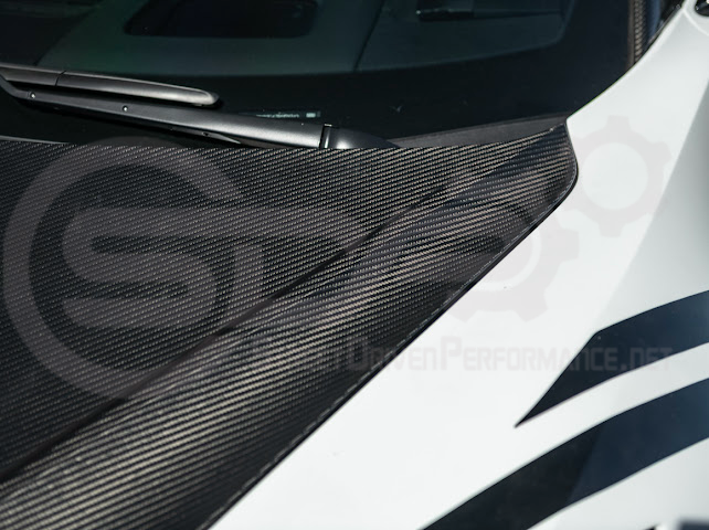 2020-PRESENT CHEVROLET CORVETTE C8 | SDP PERFORMANCE TRACK STYLE DOUBLE SIDED DRY CARBON FIBER FRONT HOOD