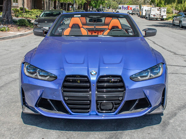 2021-UP BMW G82 / G83 M4 | M-PERFORMANCE STYLE CARBON FIBER FRONT SIDE LIP SPLITTER GROUND EFFECTS