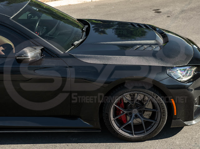 2023-Up BMW G87 M2 | TR Style 3PCS Carbon Fiber Front Bumper Splitter Lip Ground Effects