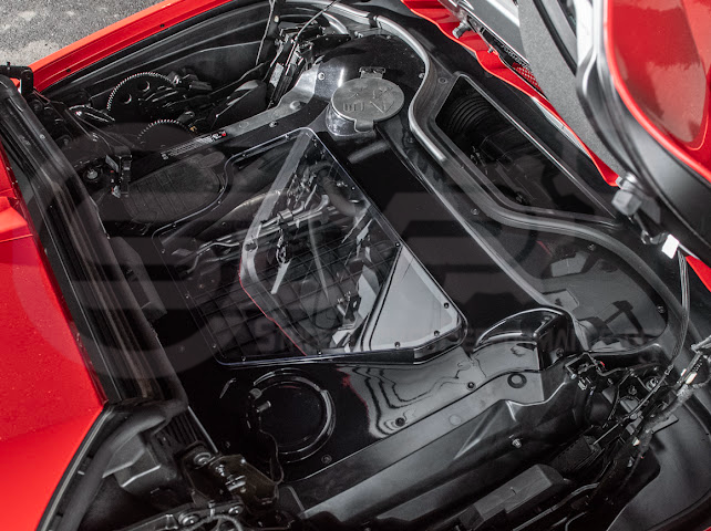 2020+ CORVETTE C8 CONVERTIBLE | HTC CARBON FIBER EXPOSED ENGINE BAY PANEL COVER REPLACEMENT