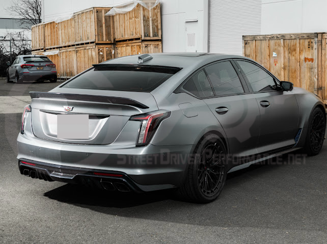 2020-Present Cadillac CT5 / CT5-V / CT5-V Blackwing | SDP Performance Style CARBON FIBER Rear Window Top Roof Spoiler Wing