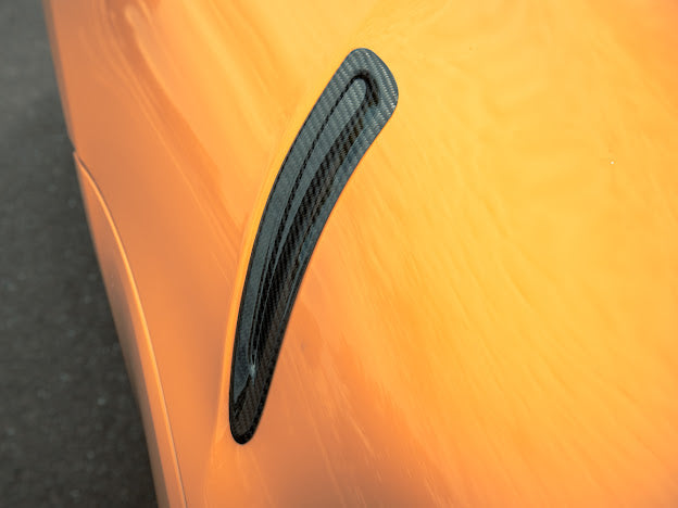 2020-Up Toyota GR Supra A90 A91 | SDP Performance Style CARBON FIBER Front Hood Duct Vent Cover (Pair)