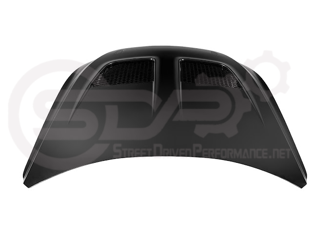 2018-2023 FORD MUSTANG S550 | GTD STYLE ALUMINUM FRONT AIR VENTED HOOD