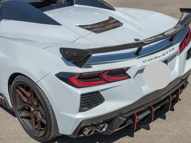 2020-UP CORVETTE C8 Z51 & STINGRAY | WICKERBILL REAR SPOILER HIGH WING