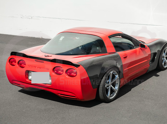 1997-2004 Chevrolet Corvette C5 | ZR1 Extended Style GLOSSY BLACK Rear Trunk Lid Wickerbill Spoiler Wing