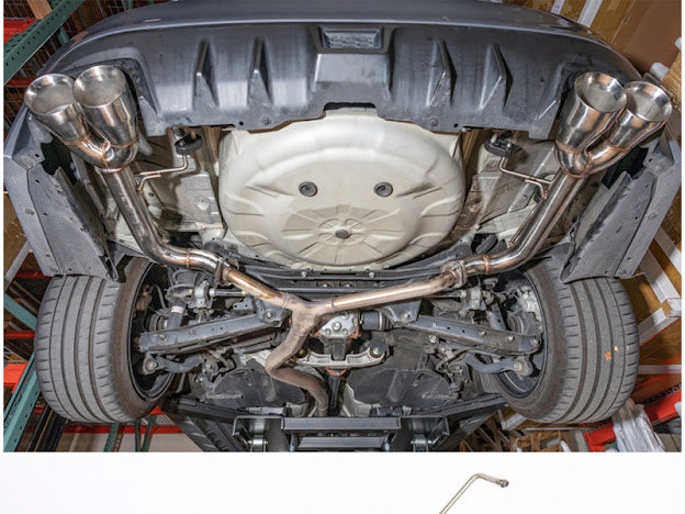 2015-2021 SUBARU WRX / STI | MUFFLER DELETE AXLE BACK EXHAUST 4 INCH CHROME QUAD TIPS