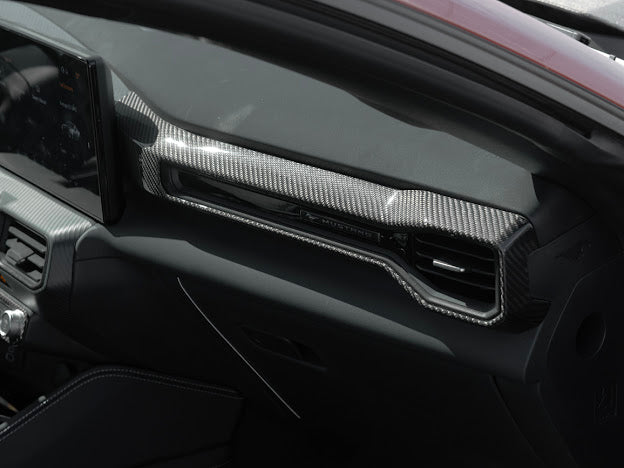 2024-UP FORD MUSTANG S650 | CARBON FIBER AC OUTLET COVER PANEL