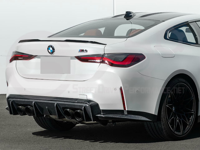 2021-PRESENT BMW G82/G83 M4 | 3D STYLE CARBON FIBER REPLACEMENT 3PCS REAR DIFFUSER APRON
