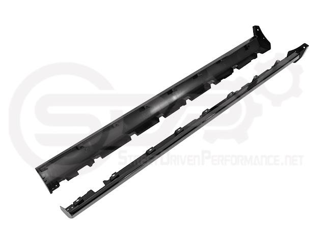 2010-2014 FORD S197 MUSTANG | GT500 STYLE SIDE SKIRTS EXTENSION PAIR ROCKER PANELS GROUND EFFECTS