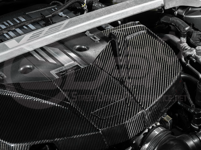 2022-UP CADILLAC CT5-V BLACKWING | DRY CARBON FIBER REPLACEMENT FRONT ENGINE COVER