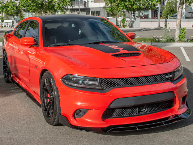 2015-UP DODGE CHARGER SRT PERFORMANCE FRONT SPLITTER (4pc)