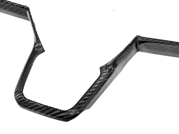 2024-Up Ford Mustang S650 | CARBON FIBER Stick-On Steering Wheel Interior Trim Cover