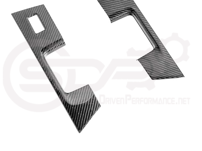 2021-UP FORD F-150 | FACTORY STYLE CARBON FIBER REAR DOOR SWITCH PANEL TRIM COVER