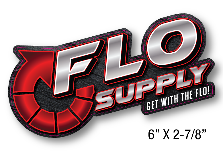 Flo Supply Promotional Decal - Contour Cut (6