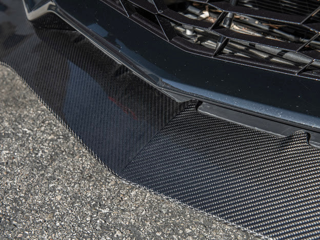 *USED* 2019 CHEVROLET CORVETTE C7 ZR1 CARBON FIBER FRONT LIP SPLITTER GROUND EFFECTS