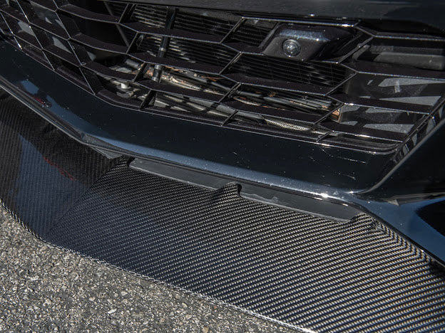 *USED* 2019 CHEVROLET CORVETTE C7 ZR1 CARBON FIBER FRONT LIP SPLITTER GROUND EFFECTS