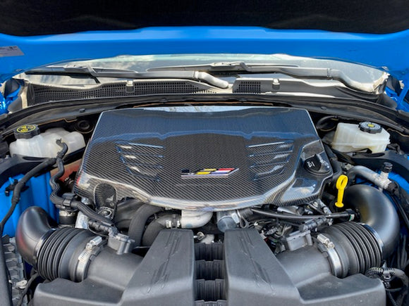2016+ Cadillac ATS/ATS-V Sedan and Coupe Carbon Fiber SDP Engine Cover