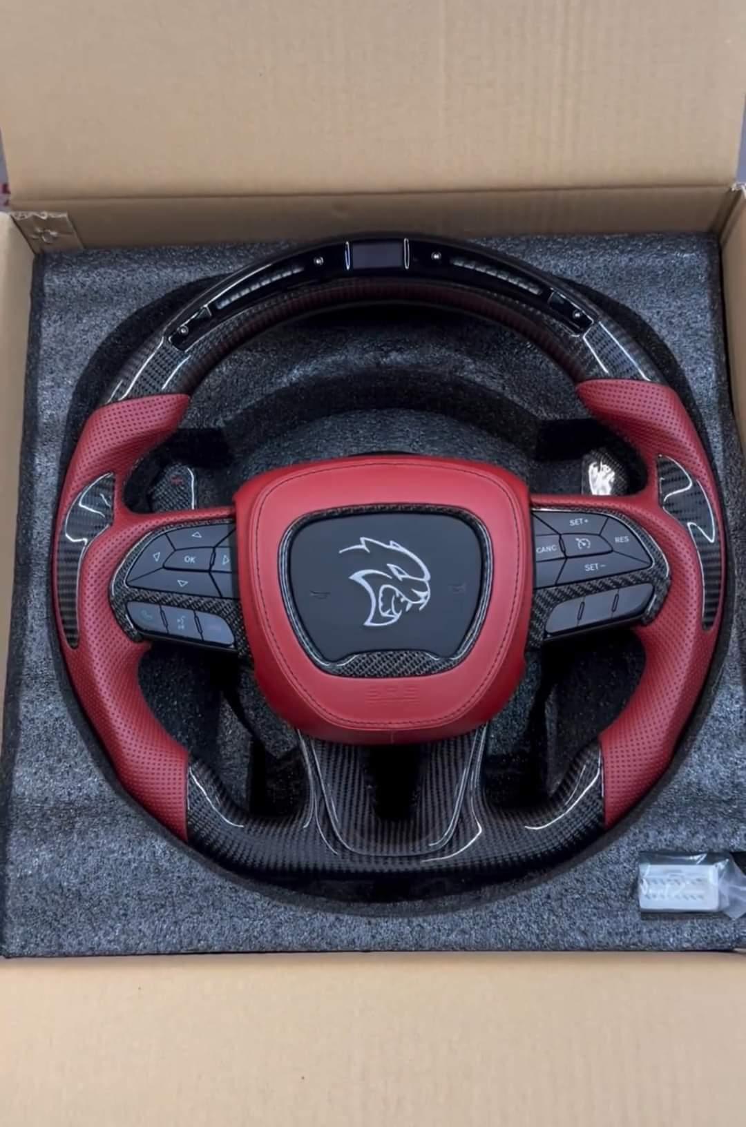 2005-2024+ MOPAR Chrysler 300/C/SRT Custom Carbon Fiber Steering Wheel with options