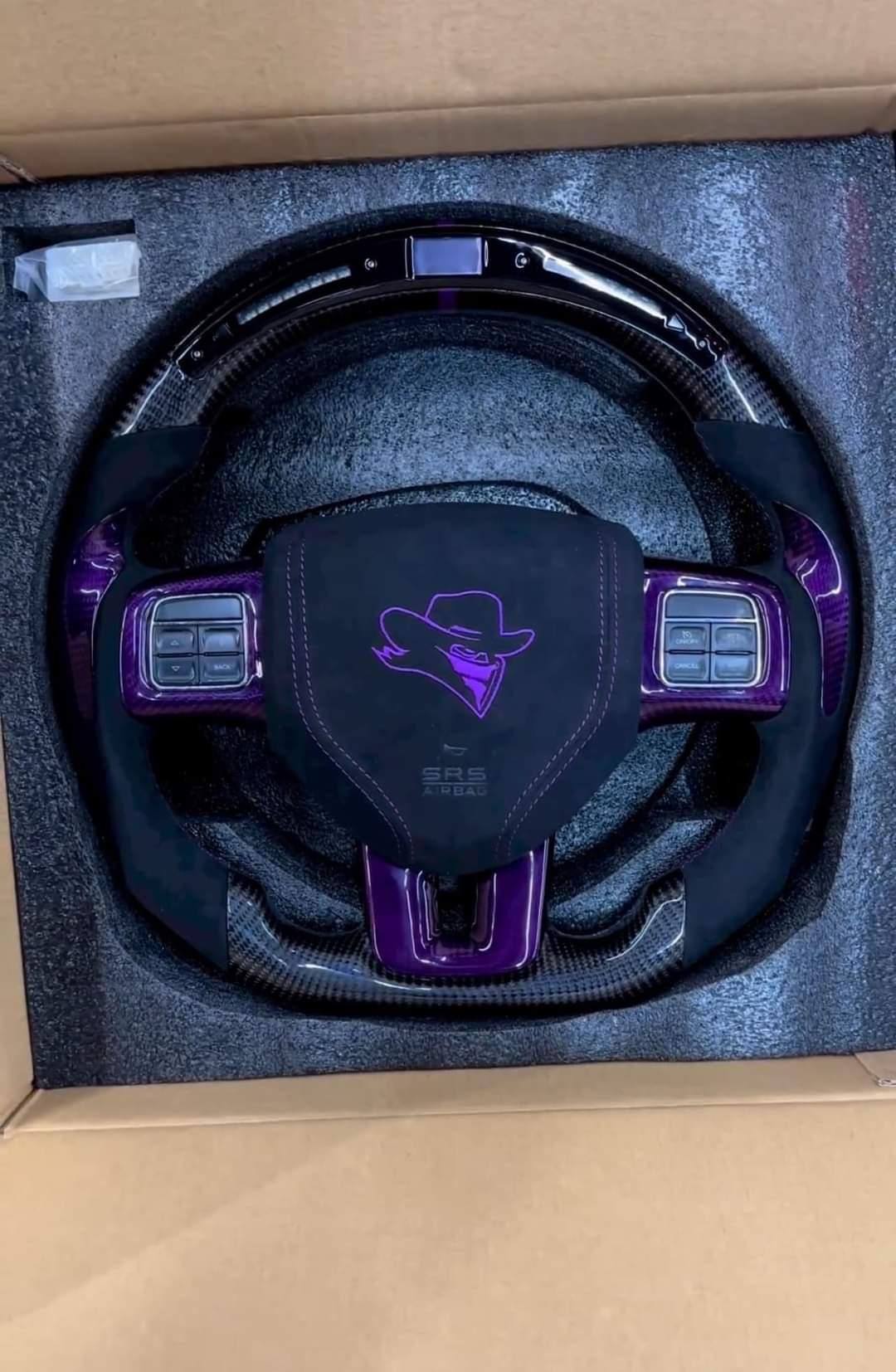 2008 - 2024+ MOPAR Dodge Challenger Custom Carbon Fiber Steering Wheel with options